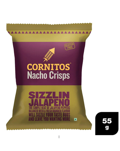 [113-710566] CORNITOS NACHO SIZLIN JALAPENO CHIPS 55GM