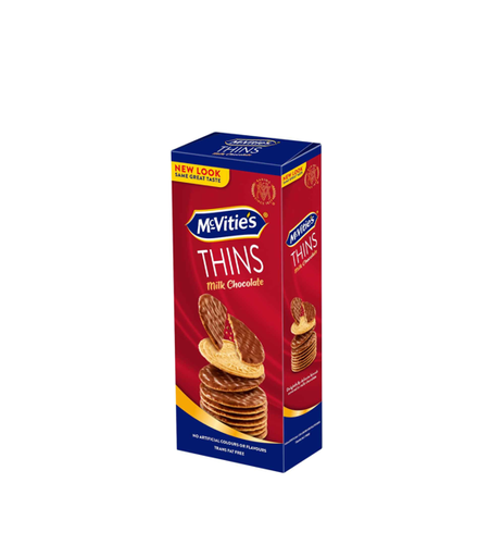 [1380-00117] MCVITIES DIGESTIVE THINS MILK CHOCOLATE 150GM