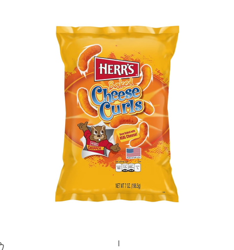 [HERR-02-02] HERRS BAKED CHEESE CURLS 198GM