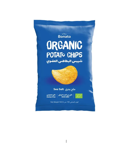 [4020700] BONATO ORGANIC POTATO CHIPS SEA SALT 100GM