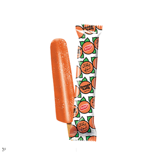 KDD ORANGE STICK LOLLY 64GM 