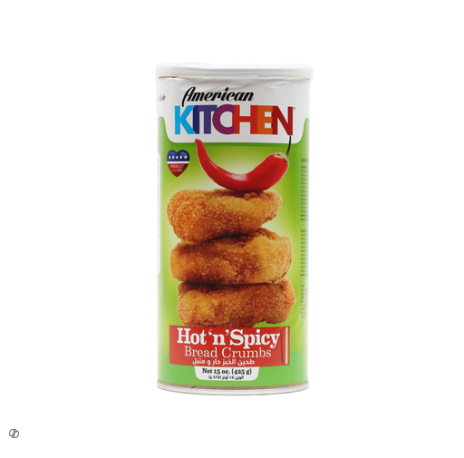 [36210KN1] AMERICAN KITCHEN HOT SPICY BREAD CRUMS 15OZ 425GM