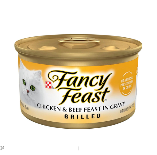 [1740-00299] FANCY FEAST CHICKEN AND BEEF 85GM 