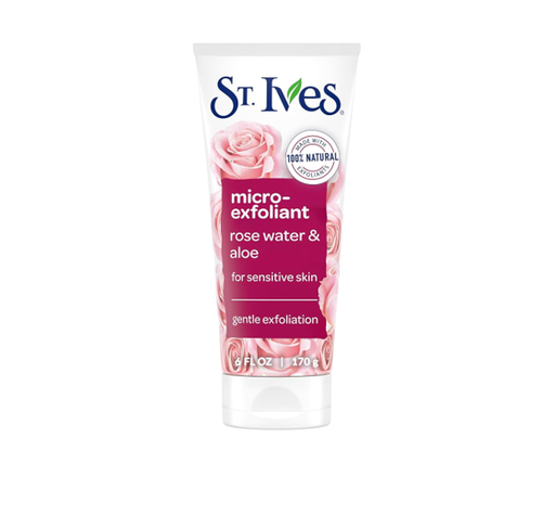 St. Ives Gentle Smoothing Oatmeal Facial Scrub ROSE WATER & ALOE VERA - parabens free, oil free 170GM
