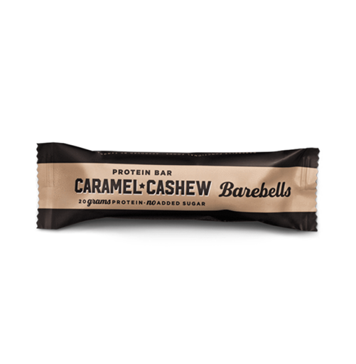Barebells Caramel & Cashew 20g Protein Bar - no added sugar 55gm 