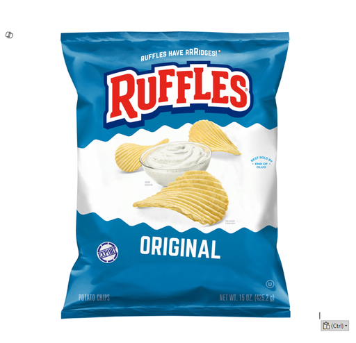 [029-030110] RUFFLES ORIGNAL POTATO CHIPS 425.2GM