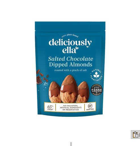 [DE020] DELICIOUSLY ELLA SALTED CHOCOLATE DIPPED ALMONDS 81GM