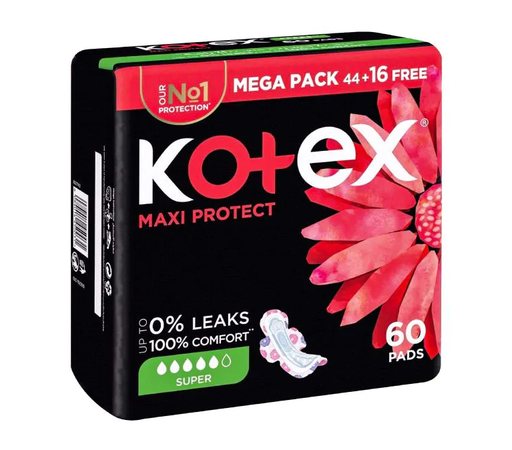 [218488] KOTEX MAXI PROTECT COMFORT 60 PADS 