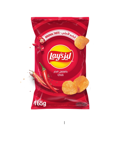 [8373] LAYS CHILI POTATO CHIPS 165GM