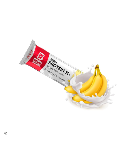 [BW-02-02] BORN WINNER BANANA MILK SHAKE PROTEIN BAR 75GM 