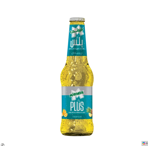 [90375] MIRINDA PLUS SODA WITH A TROPICAL PUNCH JUICE 