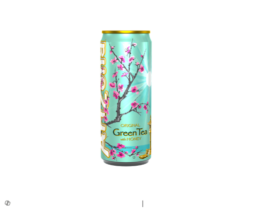 [102-141879] ARIZONA LEMON GREEN ICE TEA WITH HONEY 330ML