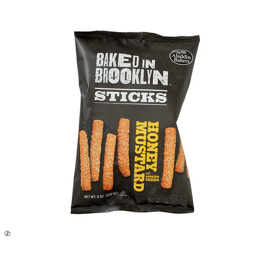 [107-161204] BAKED IN BROOKLYN STICKS HONEY MUSTARD SEASAME SEEDS 170G