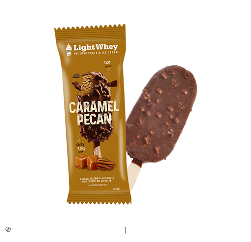 [01030702477] LIGHT WHEY HIGH PROTEIN ICE CREAM CARAMEL PECAN 3X120ML 