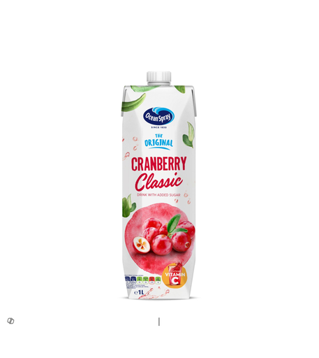 [099-393840] OCEAN SPRAY CRANBERRY CLASSIC DRINK 1LTR