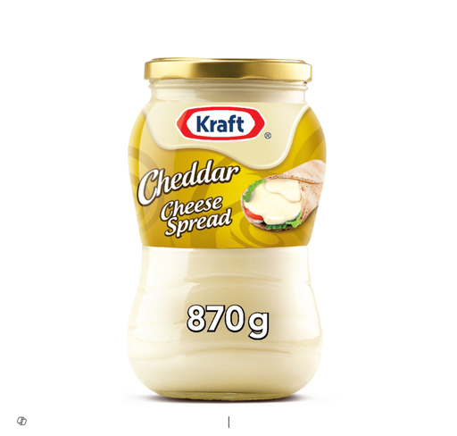 [KRA0016] KRAFT CHEDDAR CHEESE SPREAD ORIGNAL 870GM