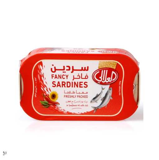[2205-00146] ALALALI FANCY SARDINES SUNFLOWER OIL WITH CHILI 100GM